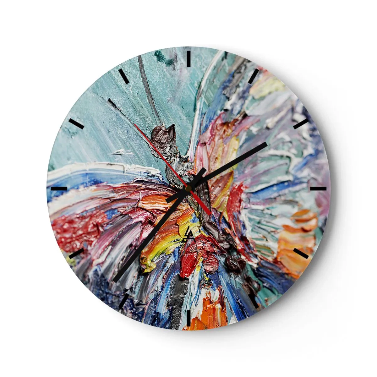 Horloge murale - Pendule murale - Peint par nature - 40x40 cm