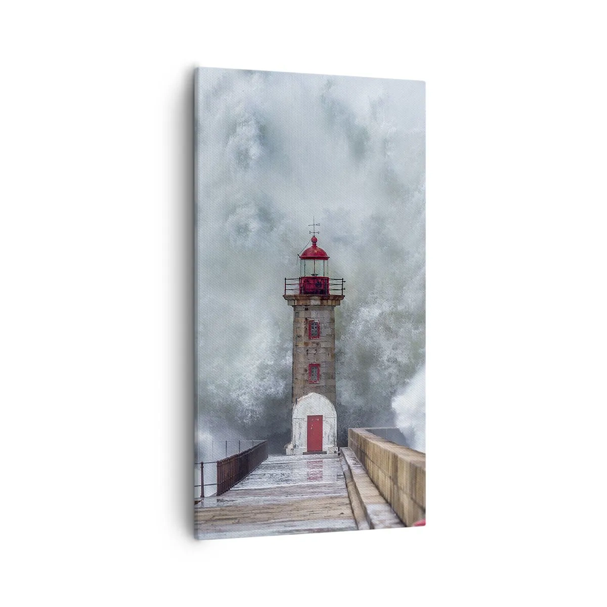 Impression sur toile - Image sur toile - Le rugissement des eaux, le bruit soufflera - 55x100 cm