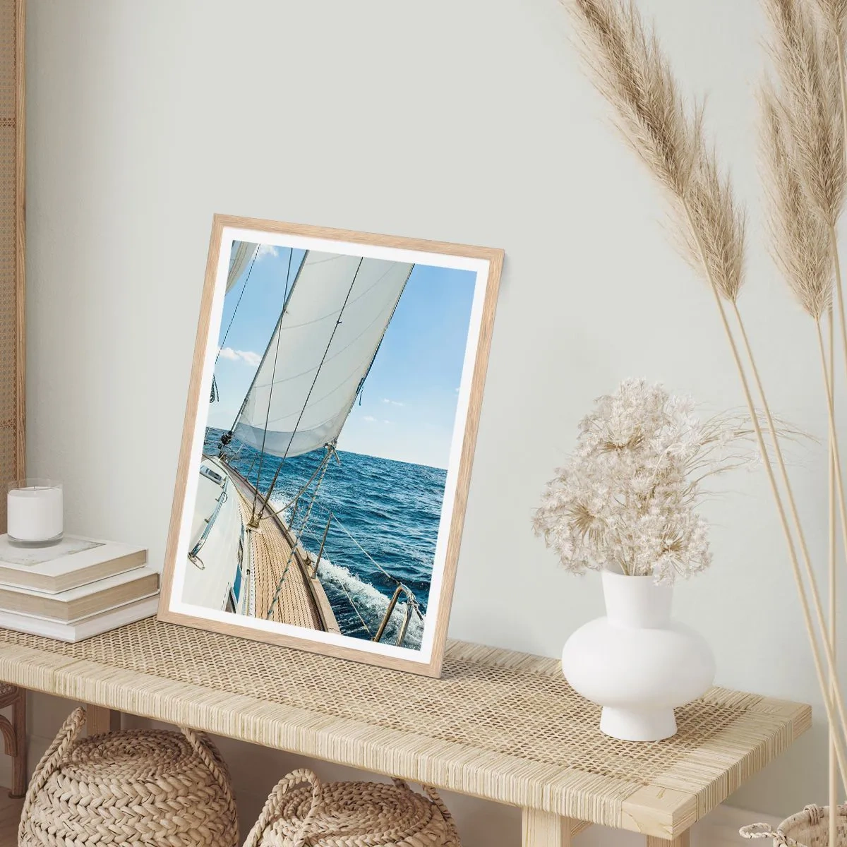 Affiche dans un chêne clair - Poster - Ohé, l'aventure - 70x100 cm