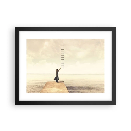 Affiche dans un cadre noir - Poster - Voyage magique - 40x30 cm