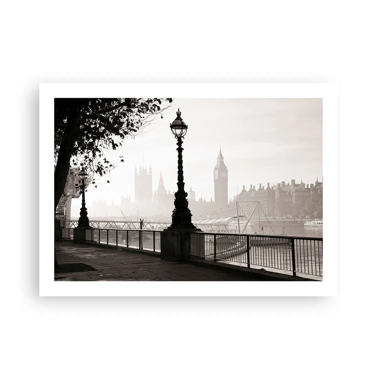 Affiche - Poster - Un matin londonien - 70x50 cm