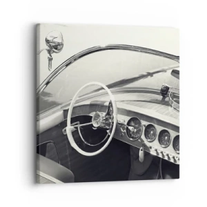 Impression sur toile - Image sur toile - Temps pour riche - 30x30 cm