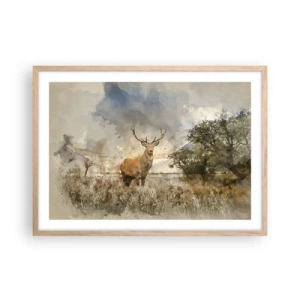 Affiche dans un chêne clair - Poster - Dignité - force - majesté - 70x50 cm