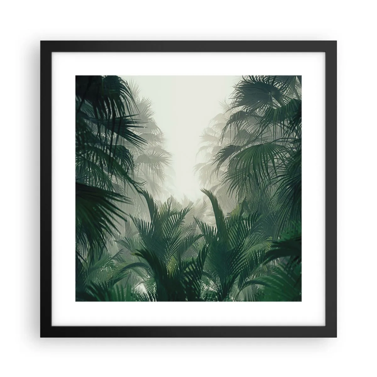 Affiche dans un cadre noir - Poster - Secret tropical - 40x40 cm