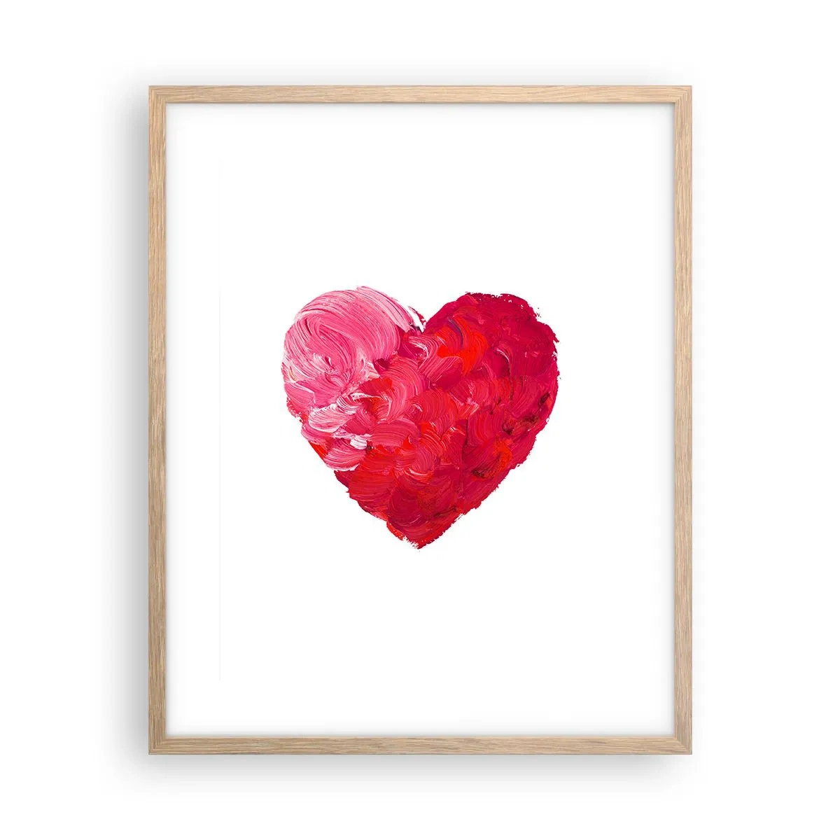 Affiche dans un chêne clair - Poster - All you need is love - 40x50 cm