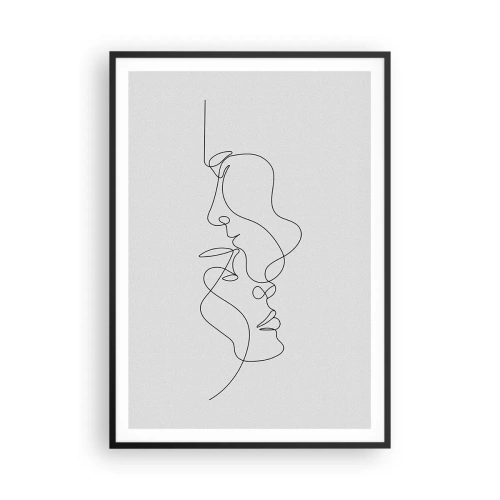 Affiche dans un cadre noir - Poster - Chaleur de désir renaissant - 70x100 cm