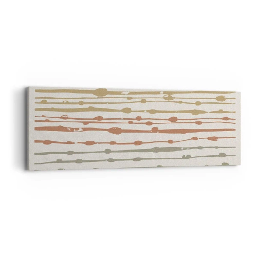 Impression sur toile - Image sur toile - Notation musicale des couleurs - 90x30 cm