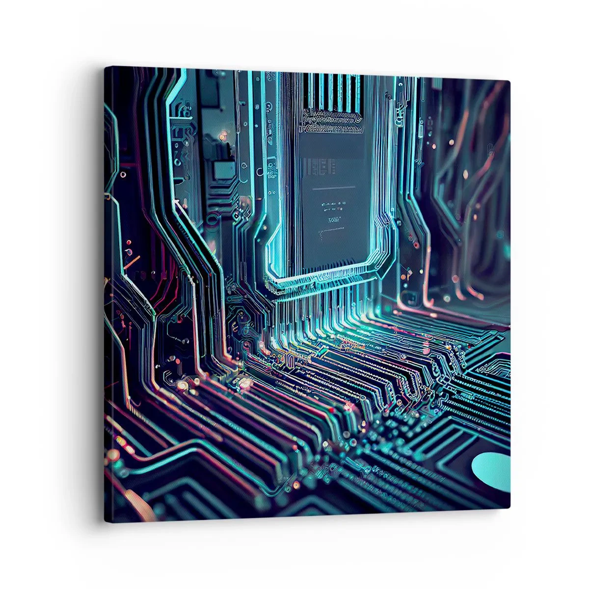 Impression sur toile - Image sur toile - Je pense comme ça… - 30x30 cm