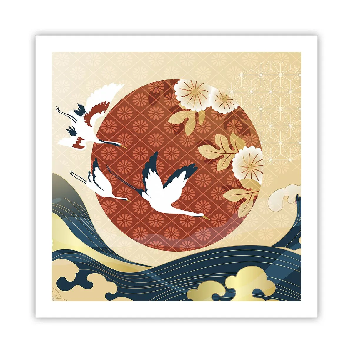 Affiche - Poster - Conte japonnais - 60x60 cm