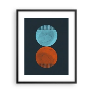 Affiche dans un cadre noir - Poster - Seulement la géométrie ? - 40x50 cm