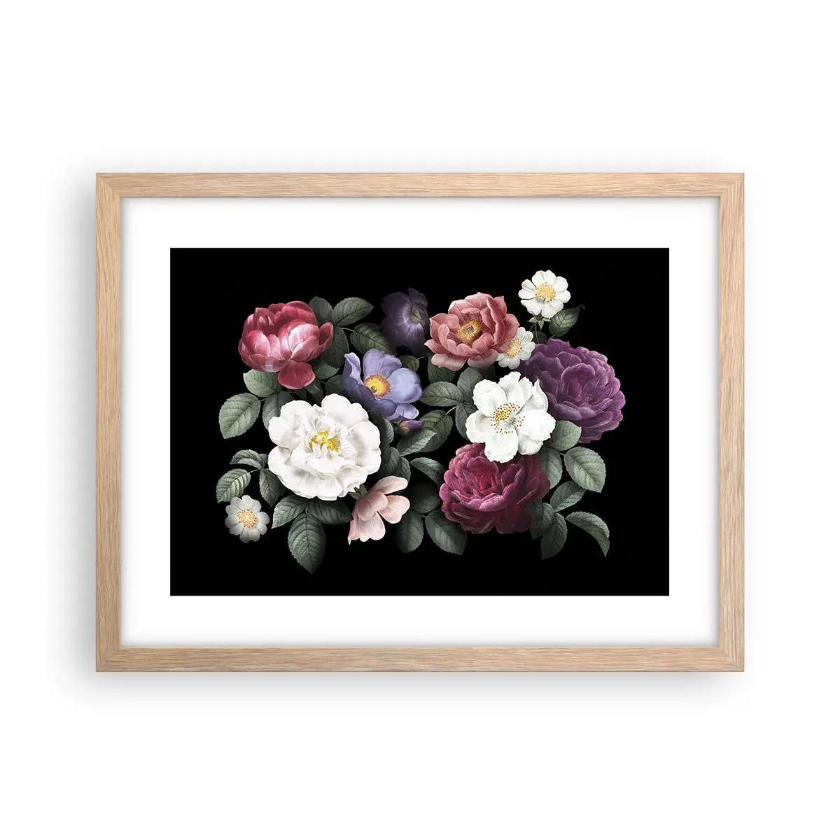 Affiche dans un chêne clair - Poster - D'un jardin anglais - 40x30 cm