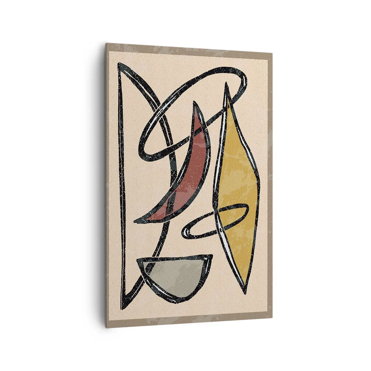 Impression sur toile - Image sur toile - Composition – arcs et ovales - 80x120 cm