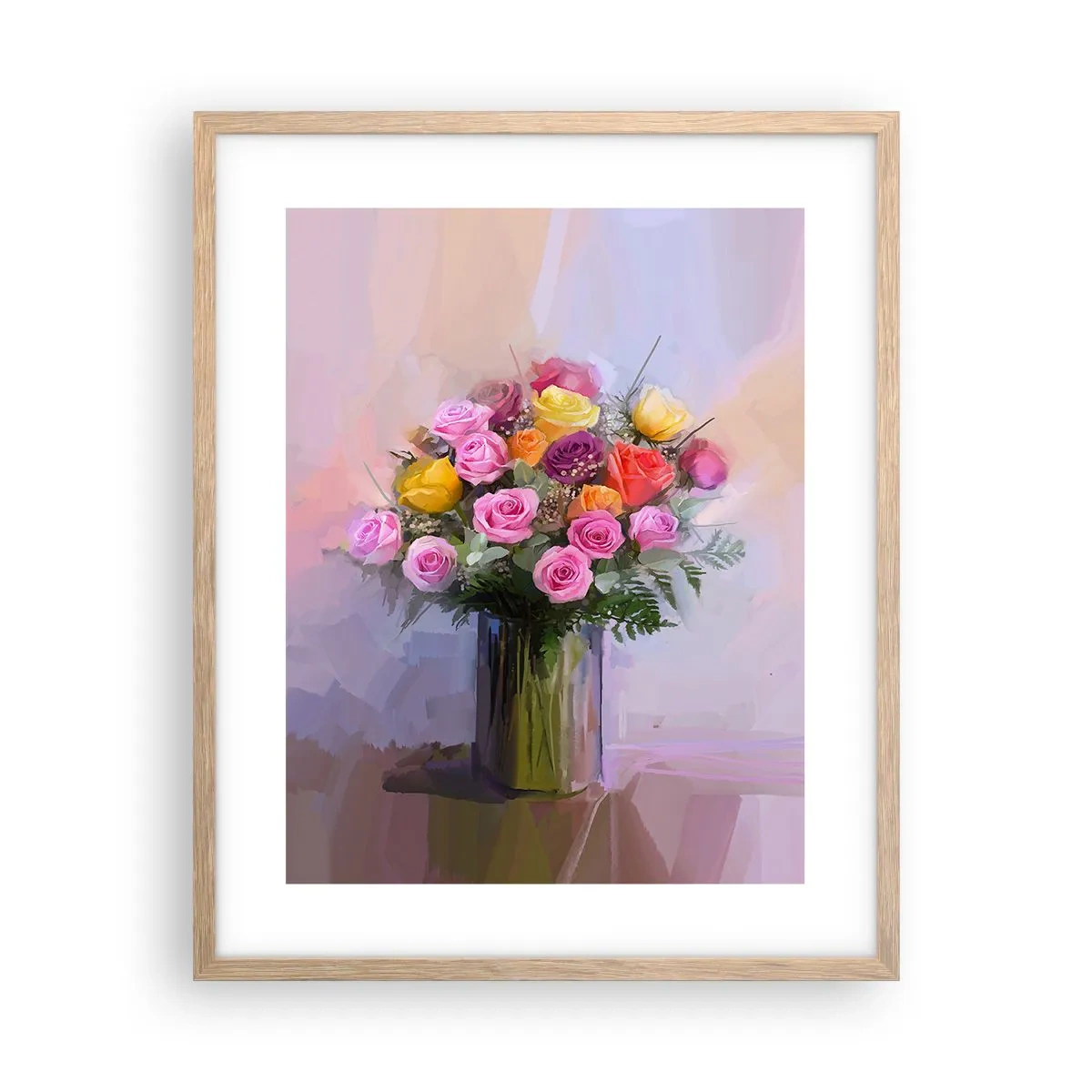 Affiche dans un chêne clair - Poster - Beauté conservée - 40x50 cm