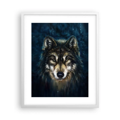 Affiche dans un cadre blanc - Poster - Alpha? Et oméga - 40x50 cm