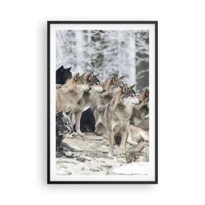 Affiche dans un cadre noir - Poster - Famille et amis - 61x91 cm