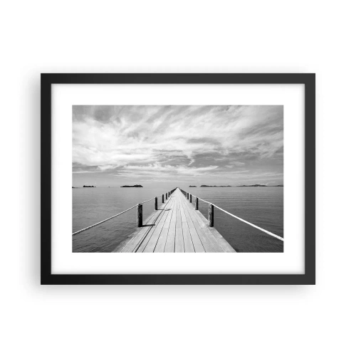 Affiche dans un cadre noir - Poster - Et peut-être un voyage... - 40x30 cm