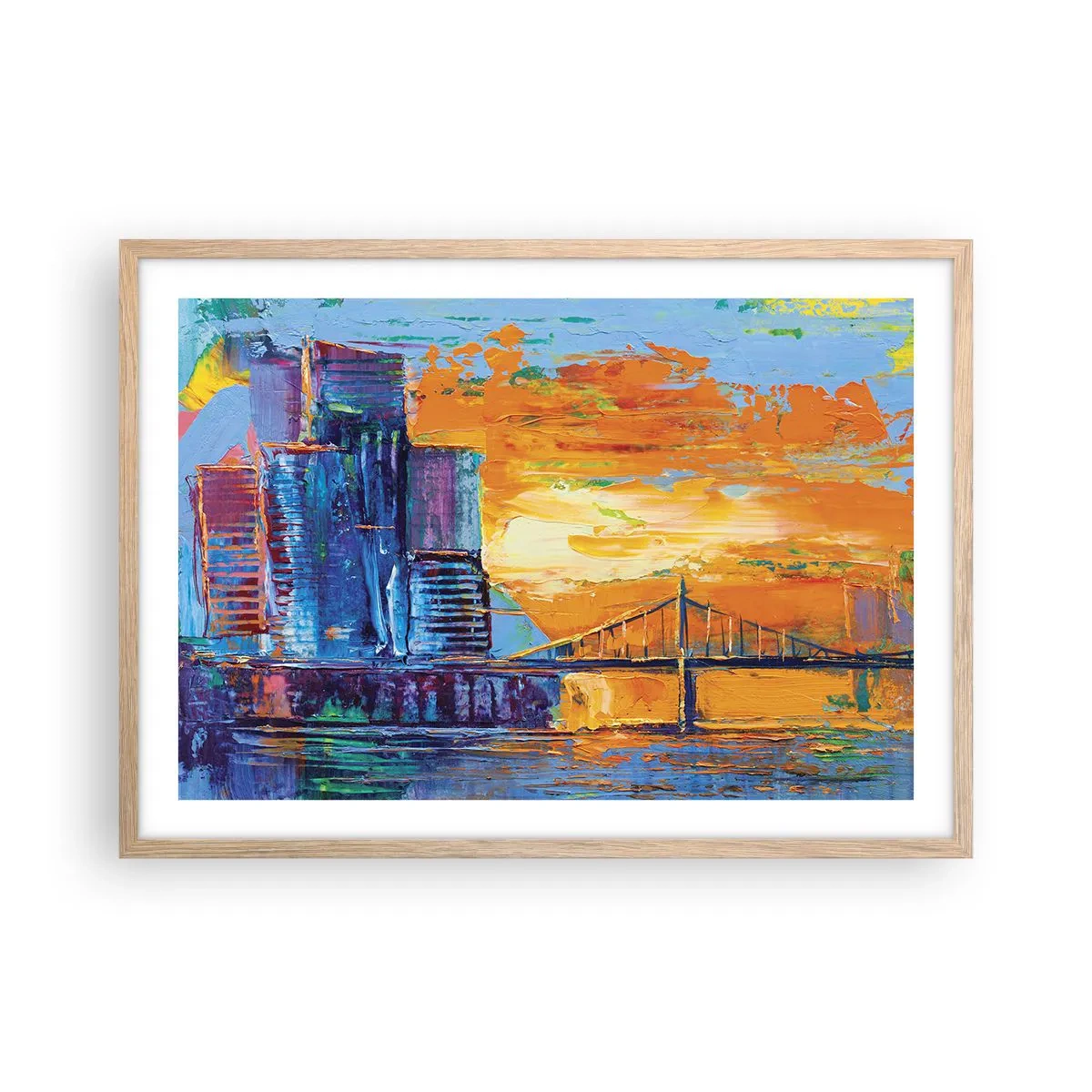 Affiche dans un chêne clair - Poster - Culture et nature - 70x50 cm