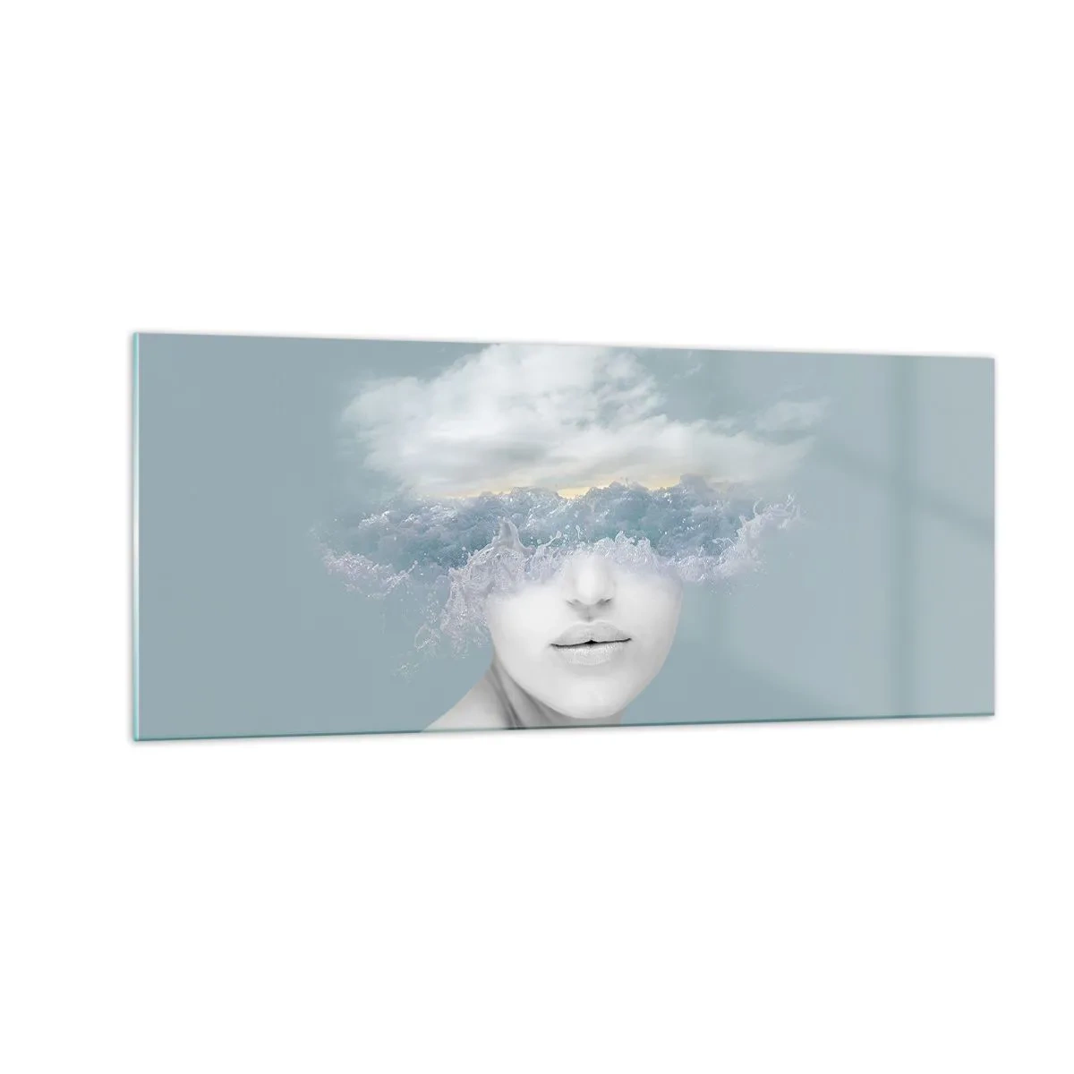 Impression sur verre - Image sur verre - La tête dans les nuages - 100x40 cm