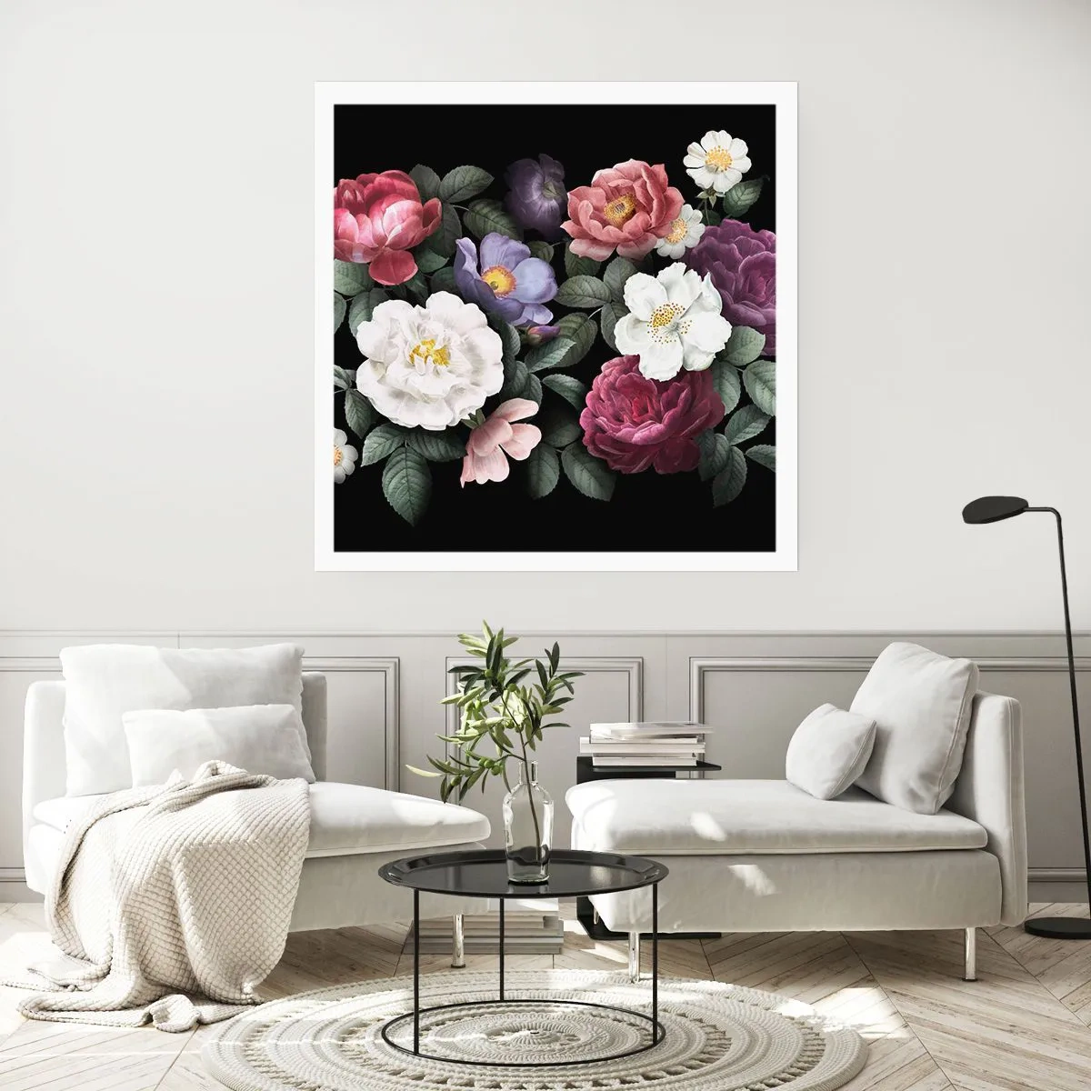 Affiche - Poster - D'un jardin anglais - 60x60 cm