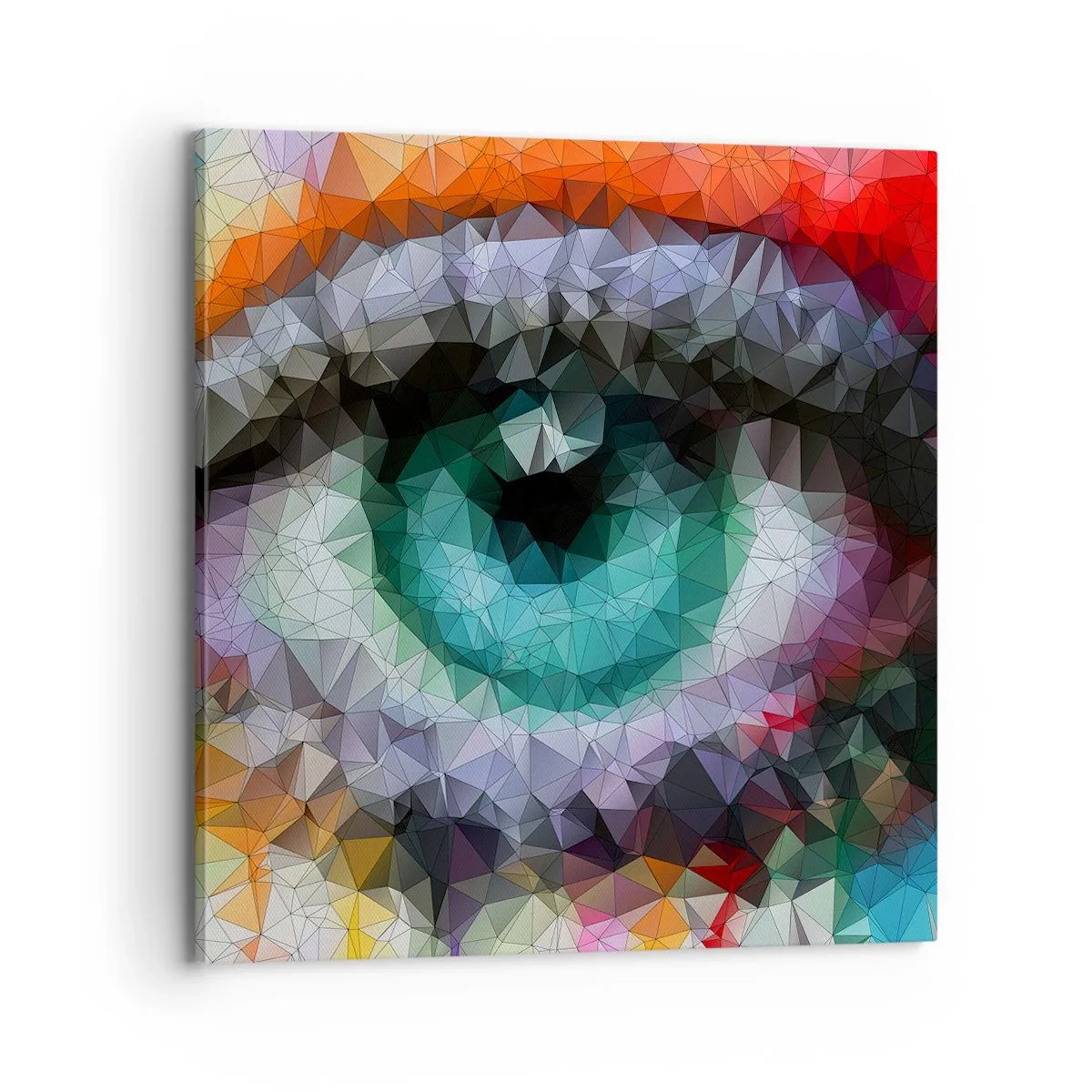 Impression sur toile - Image sur toile - Lueur cristalline des yeux - 70x70 cm