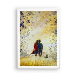 Affiche dans un cadre blanc - Poster - Moment magique - 70x100 cm