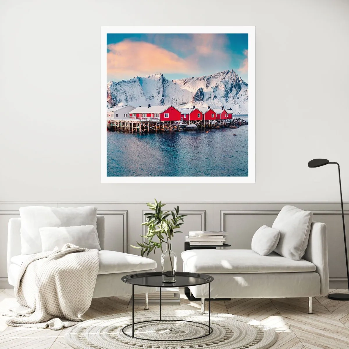 Affiche - Poster - Retraite dans le nord - 40x40 cm