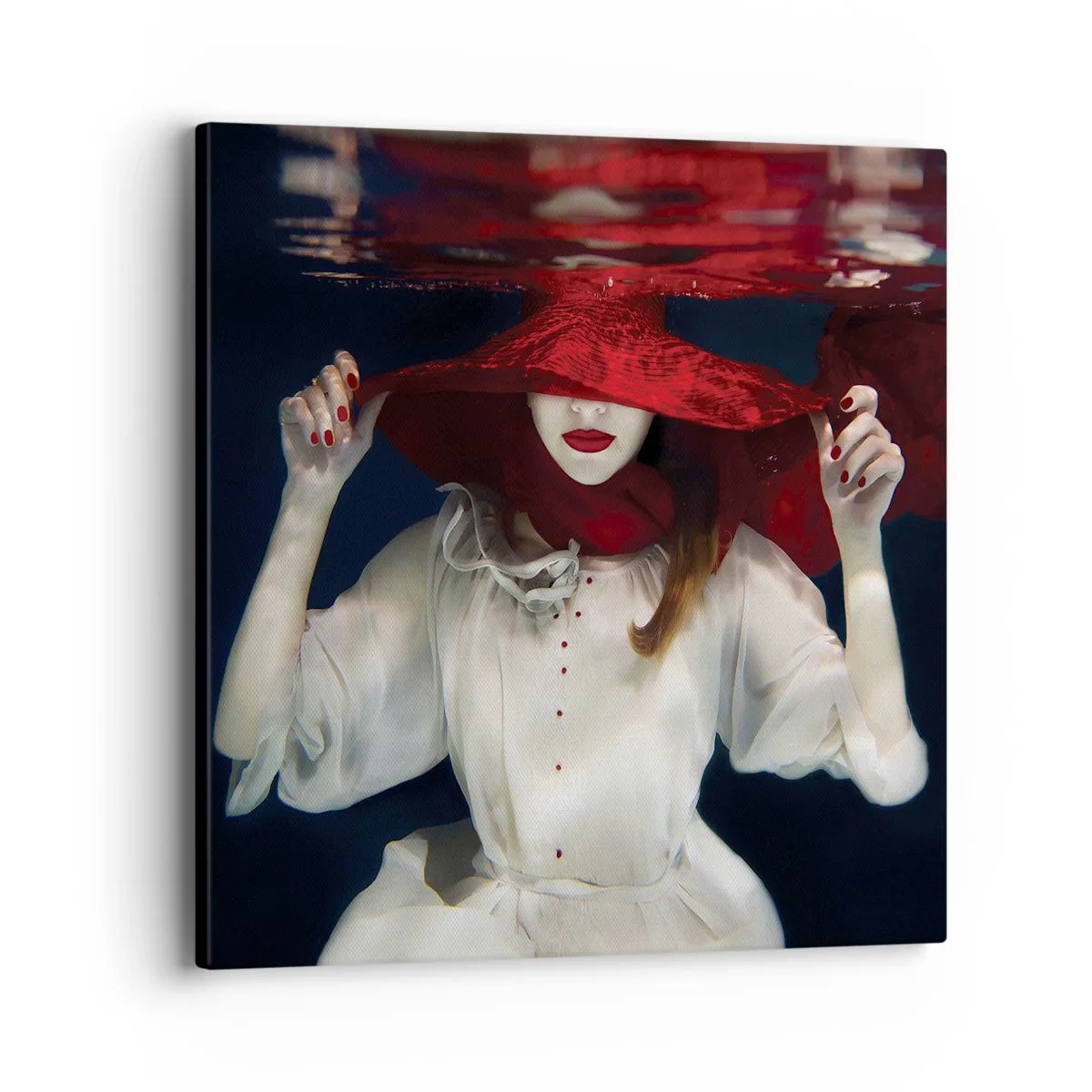 Impression sur toile - Image sur toile - Femme mystérieuse - 40x40 cm