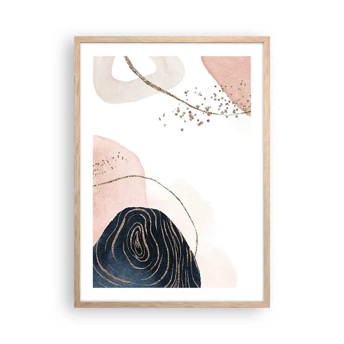 Affiche dans un chêne clair - Poster - Tout coule - 50x70 cm