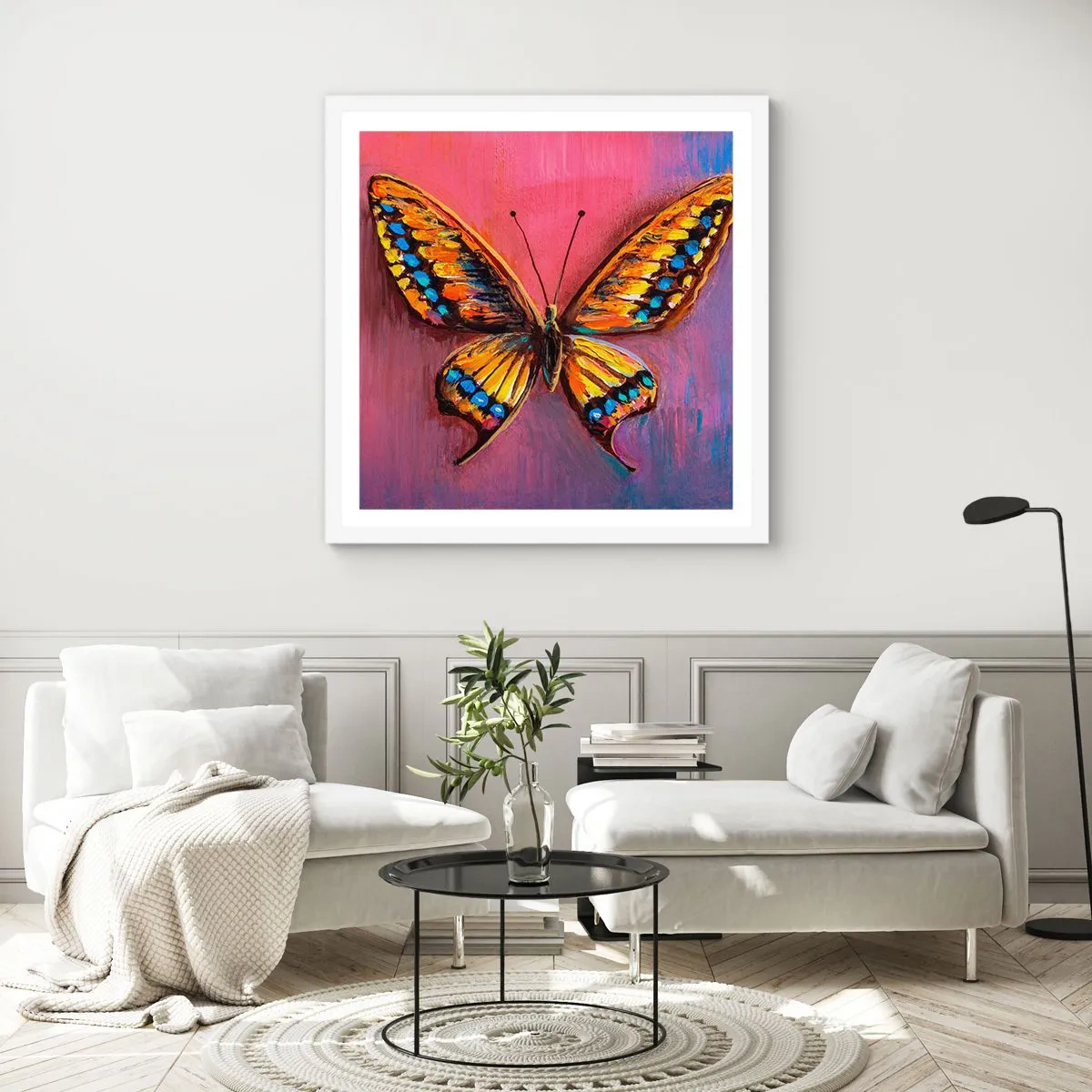 Affiche dans un cadre blanc - Poster - Un joyau de la nature - 60x60 cm