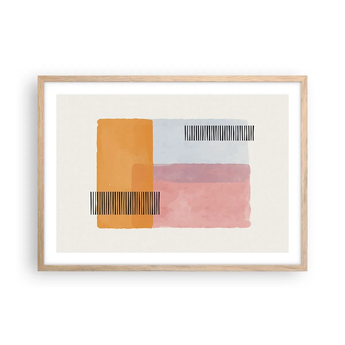 Affiche dans un chêne clair - Poster - D'un coin à l'autre - 70x50 cm