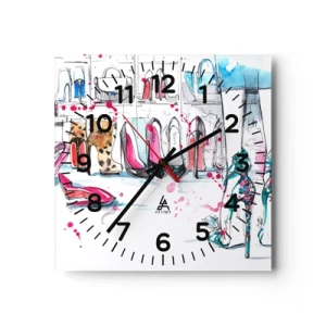 Horloge murale - Pendule murale - Sésame, ouvre-toi - 40x40 cm
