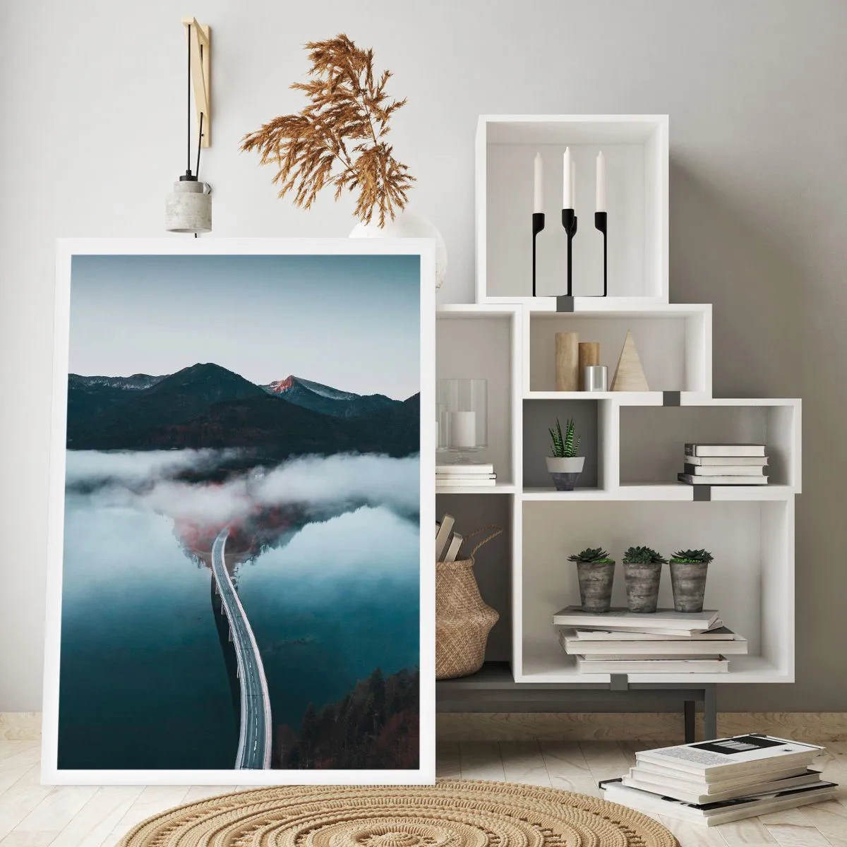 Affiche - Poster - Sur une eau aussi lisse qu'un miroir - 70x100 cm