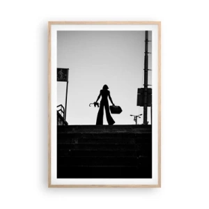 Affiche dans un chêne clair - Poster - Pèlerinage urbain - 61x91 cm