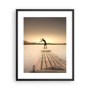 Affiche dans un cadre noir - Poster - Avant la fin du jour - 40x50 cm