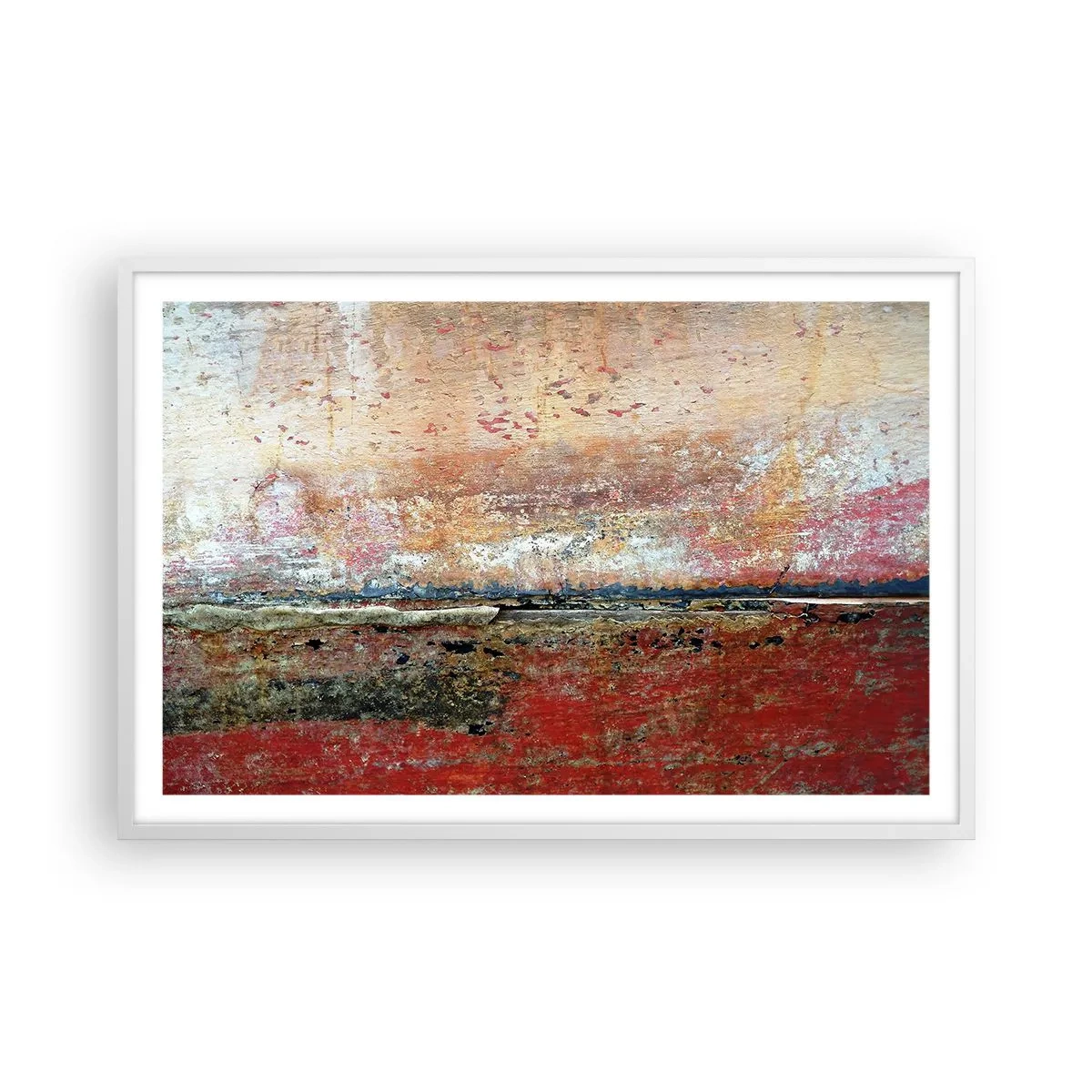 Affiche dans un cadre blanc - Poster - C'est peut-être la mer - 91x61 cm