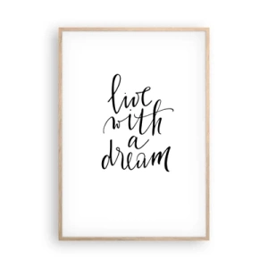 Affiche dans un chêne clair - Poster - Bien sur - 70x100 cm