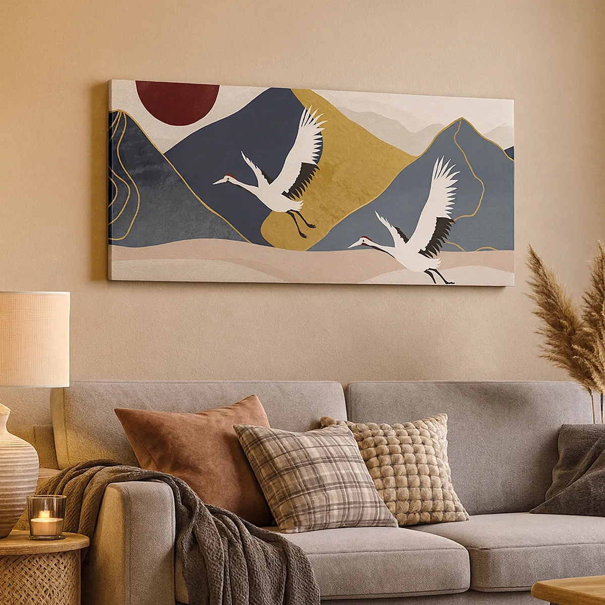 Impression sur toile - Image sur toile - Encore une fois, la journée s'est ÉCOULÉE - 30x30 cm