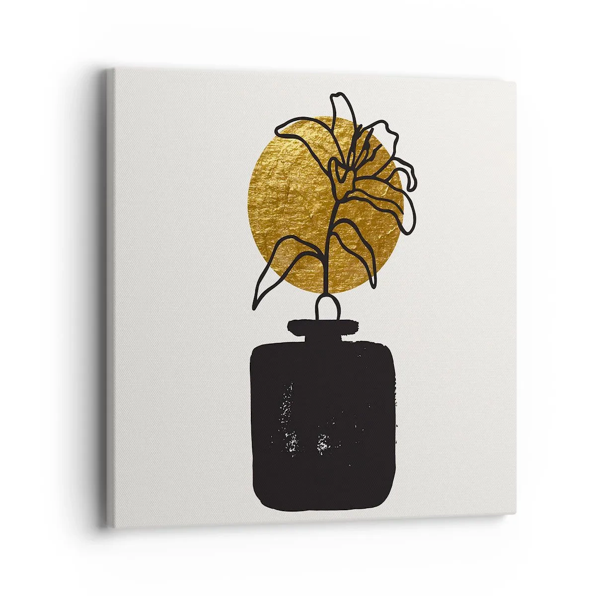 Impression sur toile - Image sur toile - La beauté vaut son pesant d'or - 40x40 cm