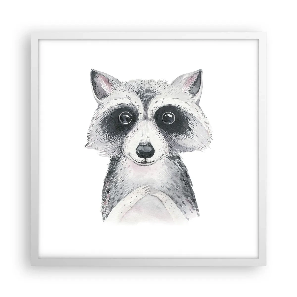 Affiche dans un cadre blanc - Poster - Un moment pour s'émouvoir - 50x50 cm