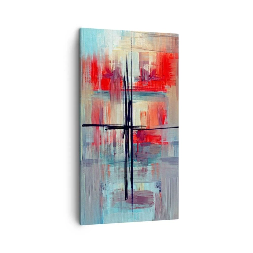 Impression sur toile - Image sur toile - Un paysage dans une dimension inconnue - 45x80 cm