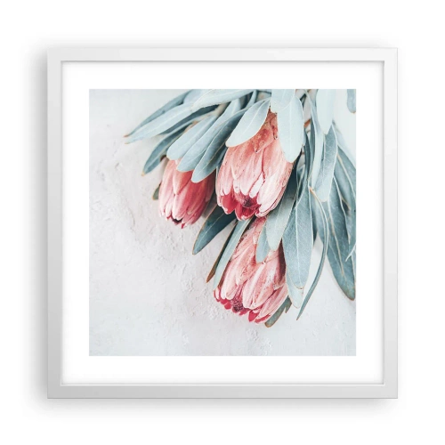 Affiche dans un cadre blanc - Poster - Honte de leur propre beauté - 40x40 cm