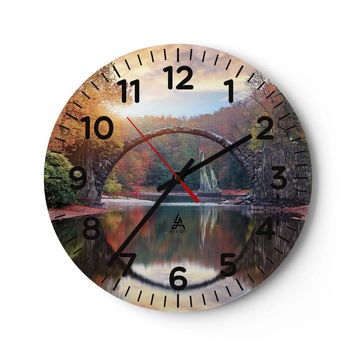 Horloge murale - Pendule murale - De l'autre cote du miroir - 40x40 cm