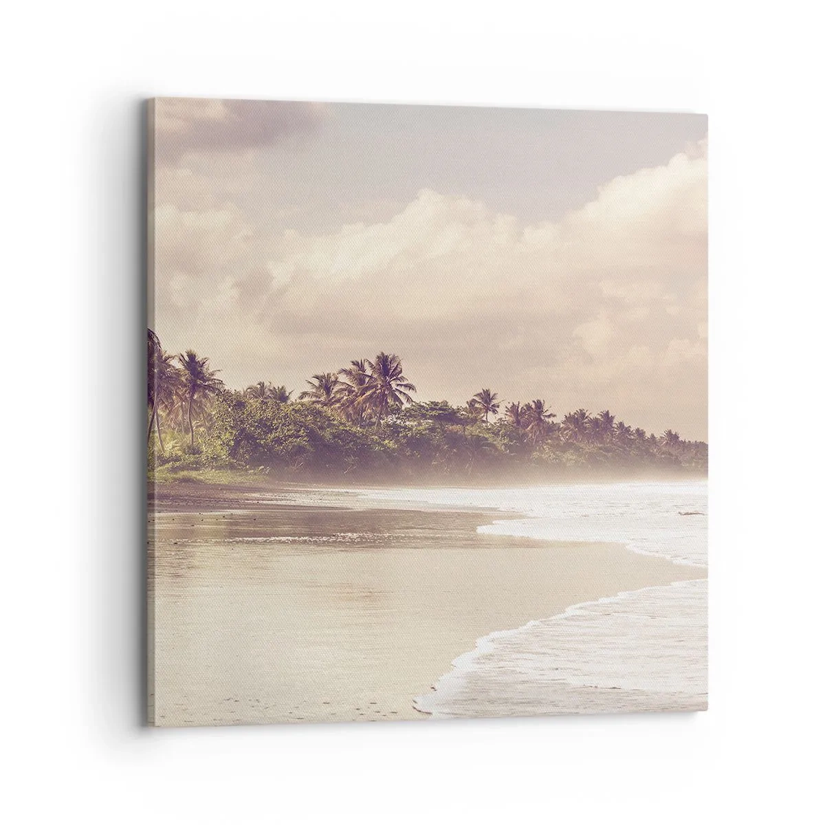 Impression sur toile - Image sur toile - La caresse des vagues - 70x70 cm