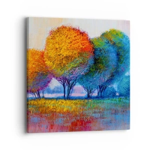 Impression sur toile - Image sur toile - Un bouquet de couleurs éclatantes - 40x40 cm