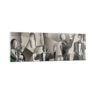 Impression sur verre - Image sur verre - Dans l'espace des sons - 90x30 cm