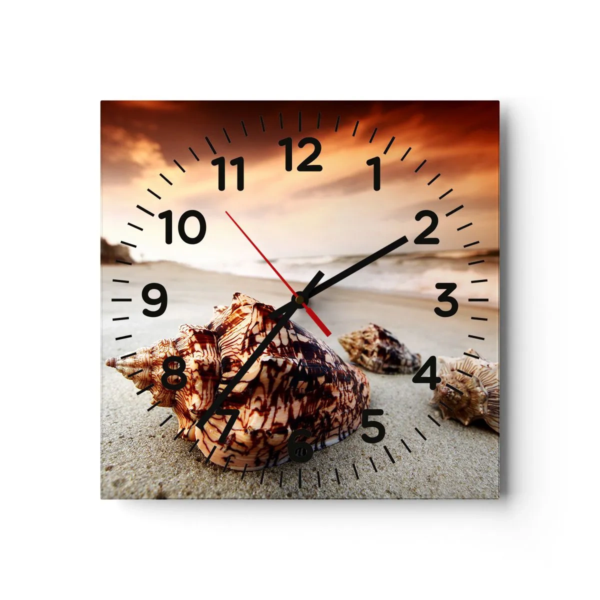 Horloge murale - Pendule murale - Les parias des vagues - 40x40 cm