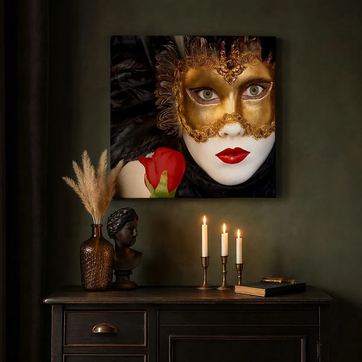 Impression sur toile - Image sur toile - Parce que la vie est un grand bal - 30x30 cm