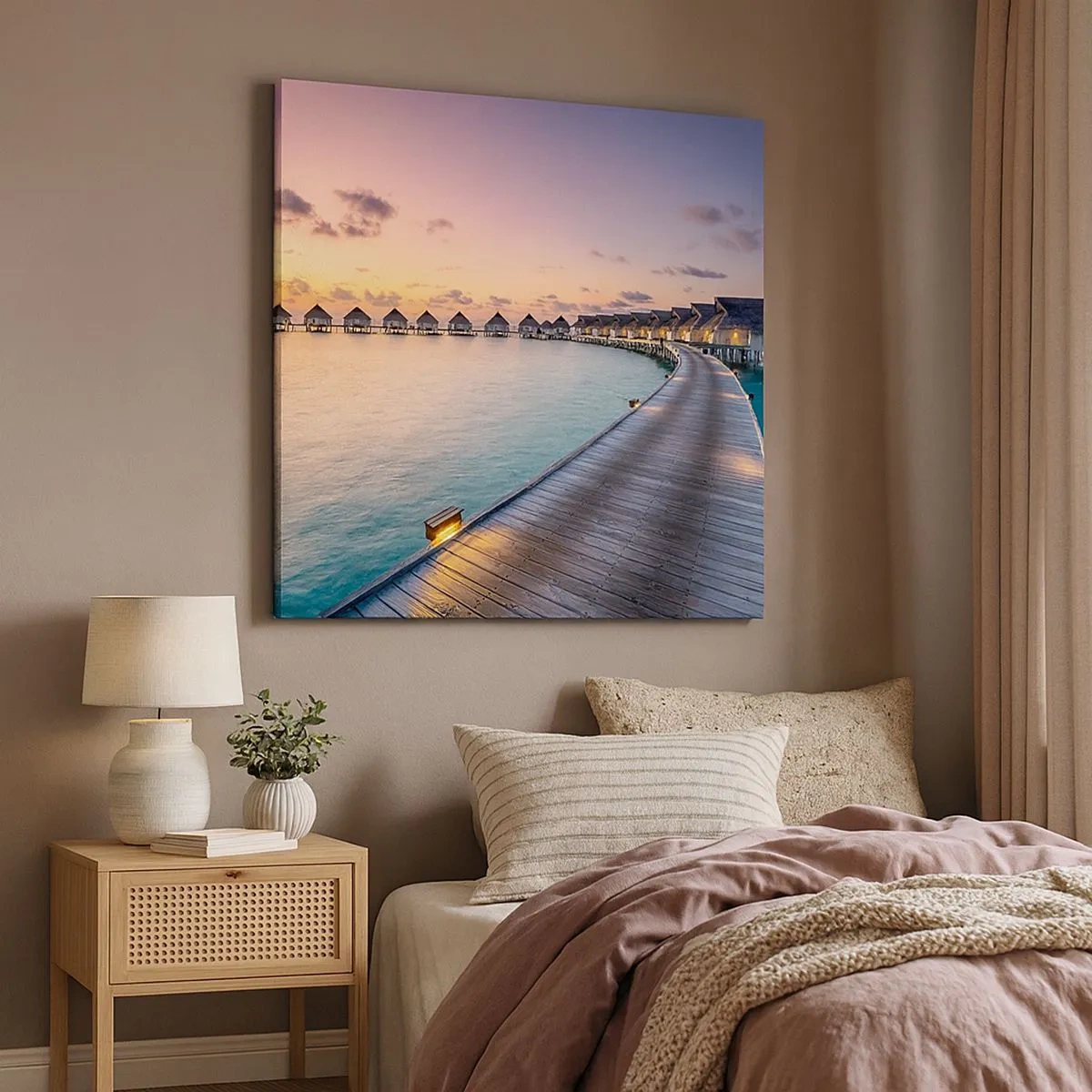 Impression sur toile - Image sur toile - Vacances - retour aux sources - 30x30 cm