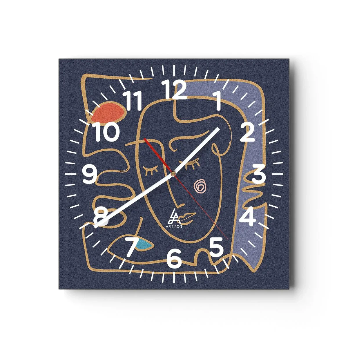 Horloge murale - Pendule murale - En réflexion - 40x40 cm