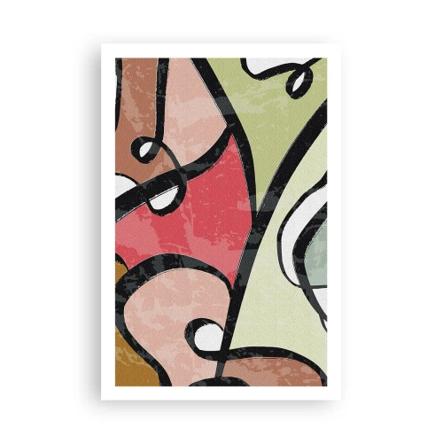 Affiche - Poster - Pirouettes parmi les couleurs - 61x91 cm